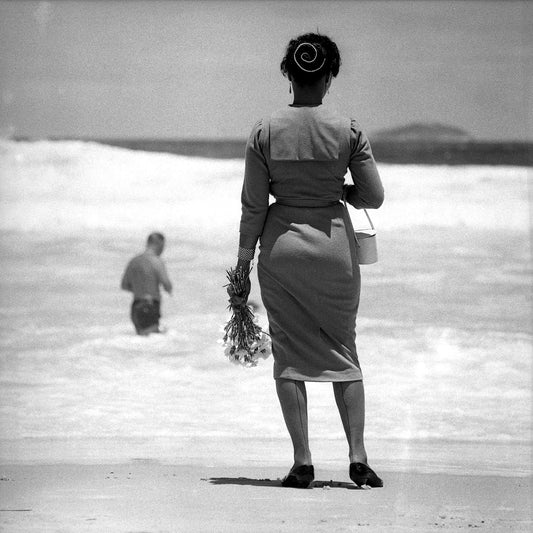 Woman on Copacabana beach, 1957